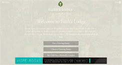 Desktop Screenshot of faithslodge.org